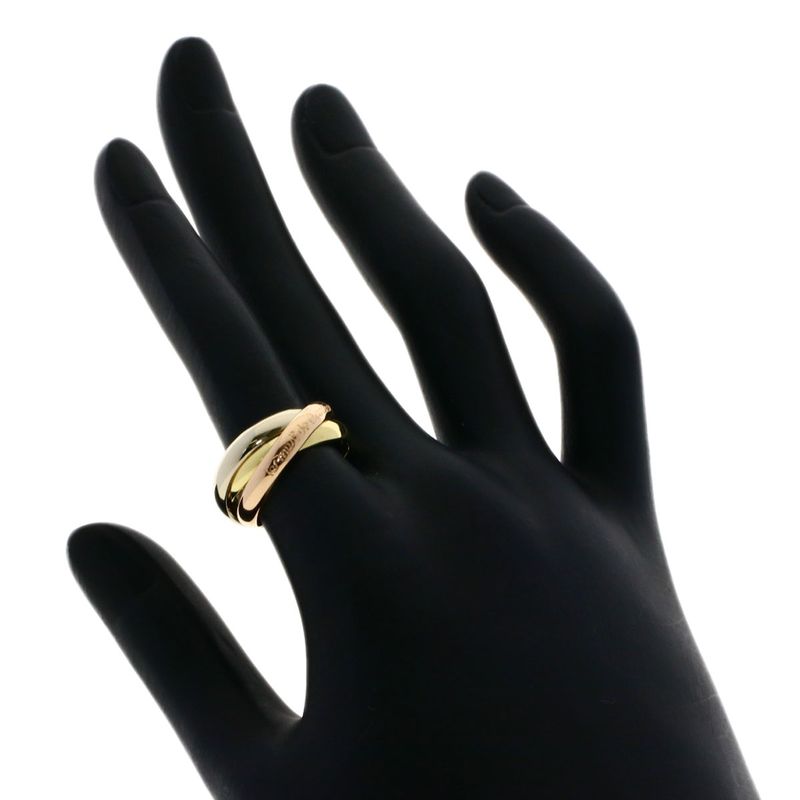 Cartier Trinity #51 Ring 18K Yellow Gold 18K White Gold 18K Pink Gold Ladies