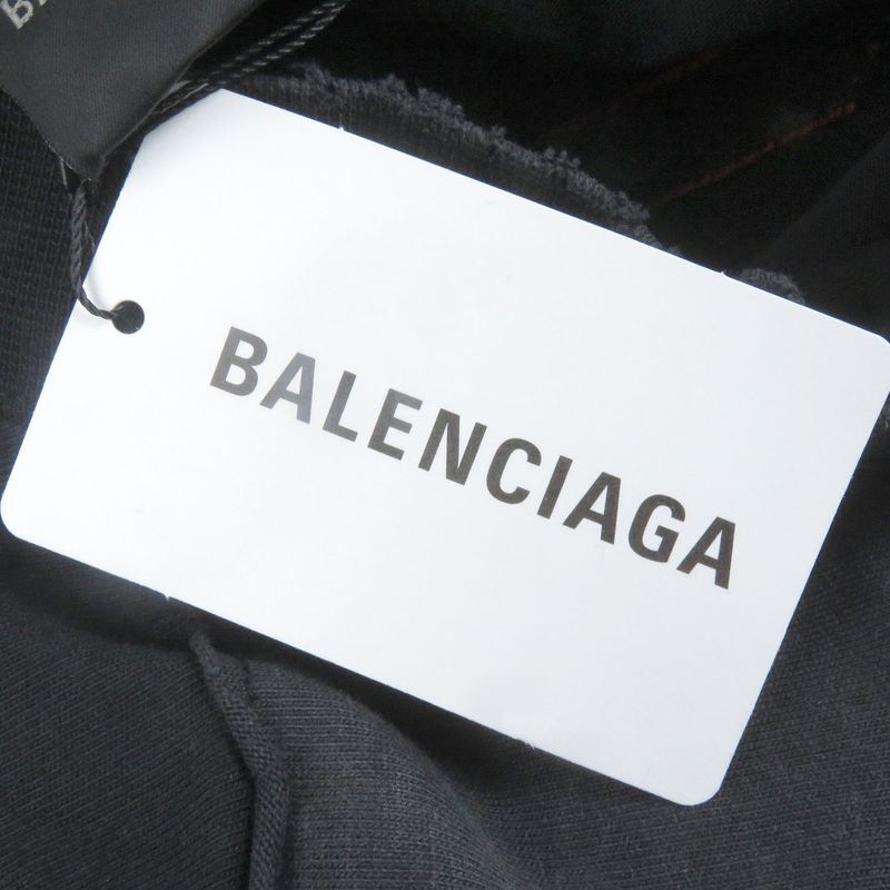Balenciaga 24SS 791613 TAPE TYPE Oversized Damaged Docking Design Long Sleeve