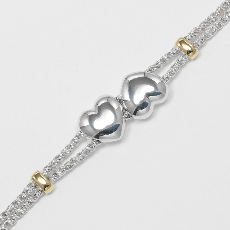 Tiffany & Co Double Heart Rope Vintage Wrist Circumference Approx 17.8cm