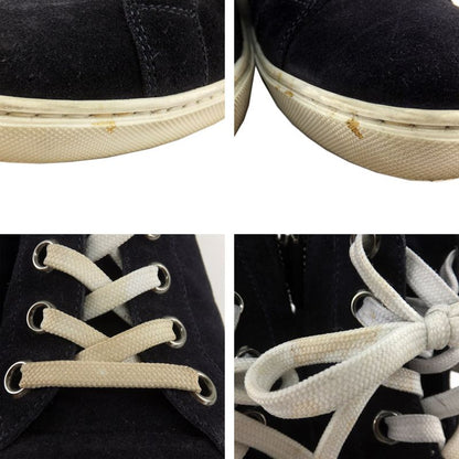 Louis Vuitton High Cut Sneakers - Side Zip Suede Dark Navy - Size 6 1