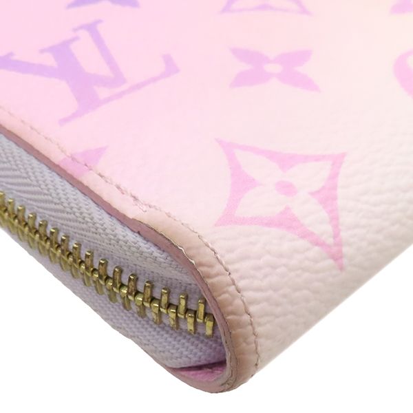 Louis Vuitton Long Wallet Zippy Wallet Monogram Canvas Sunrise Pastel Gold