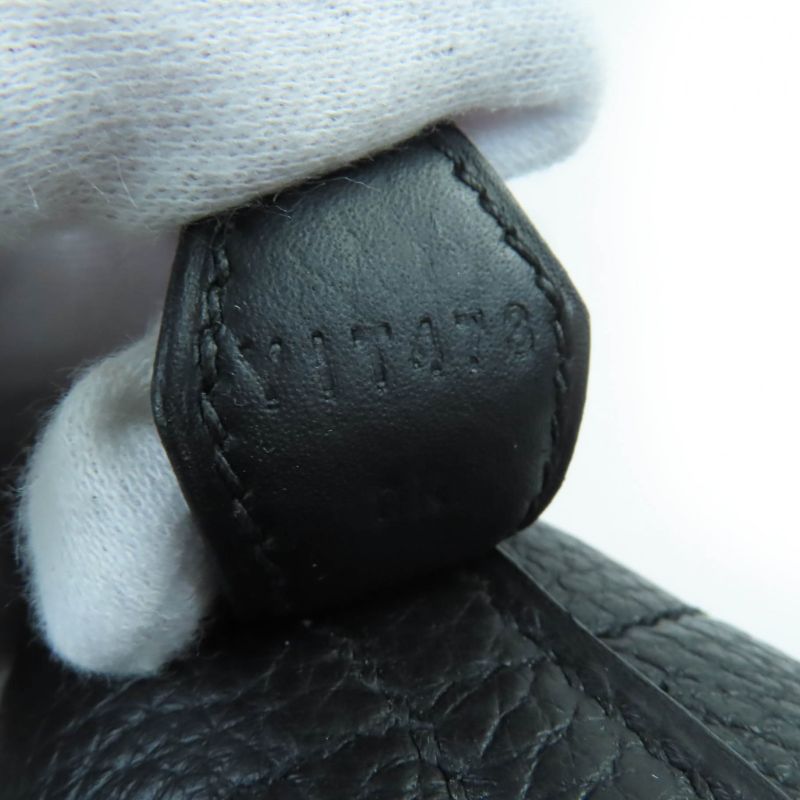 Hermes Bolide 31 Taurillon Clemence Silver Hardware Handbag Black Engraved Y