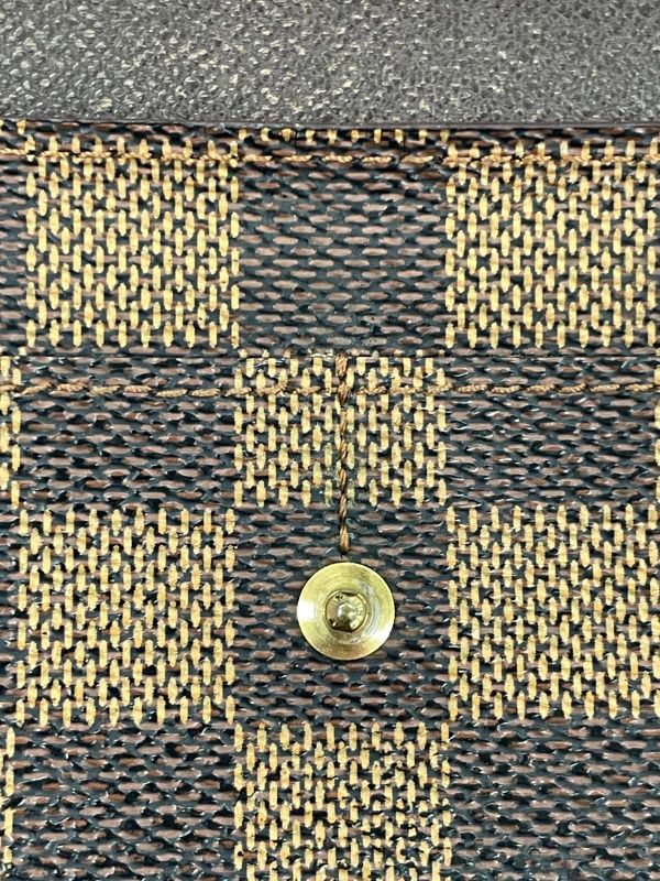 Louis Vuitton Damier Pochette Portmonnais Cles Di Long Wallet N61725 Brown Made