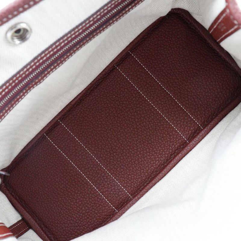 Hermes Garden Party TPM Country Rouge Ash Wine Red C Ladies Handbag