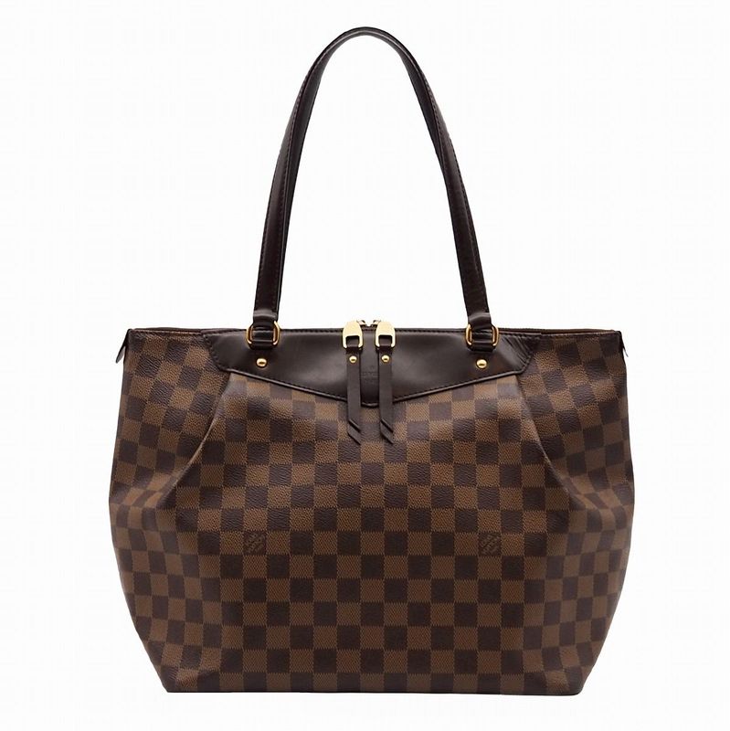 Louis Vuitton Westminster GM Damier Ebène Canvas Bag Shoulder Bag Brown Gold