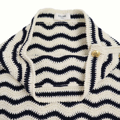 Celine Cardigan Jacket Crochet Cotton and Mini Skirt Crochet Cotton Setup