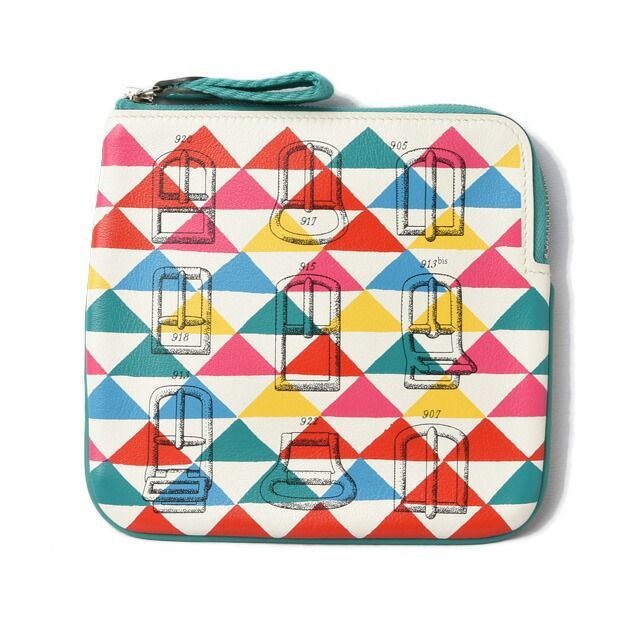 Hermes Pouch Multi Pouch Coin Case Hermes Carré Pocket Multicolor Naples Yellow