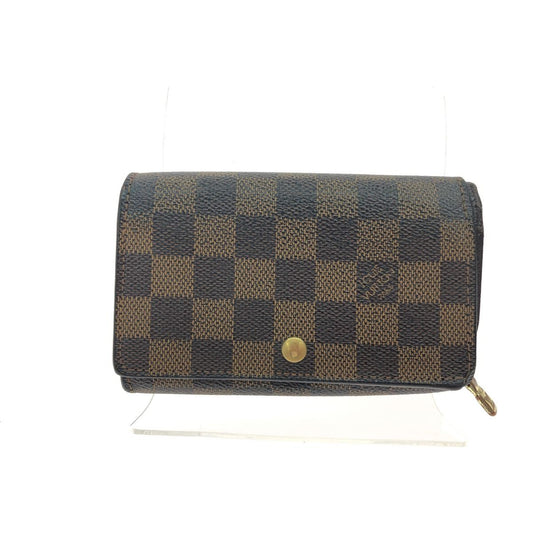 Louis Vuitton Women's Bifold Wallet Damier Porte Feuille Tresor L-Shaped