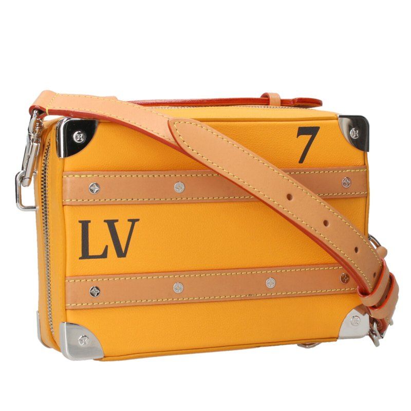 Louis Vuitton M59669 Handle Soft Trunk Leather Shoulder Bag Men's