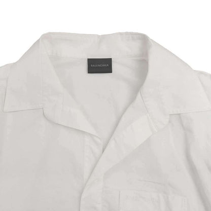 Balenciaga 24ss Logo Embroidery Pullover Shirt Blouse 790838 Tnm60 White 34