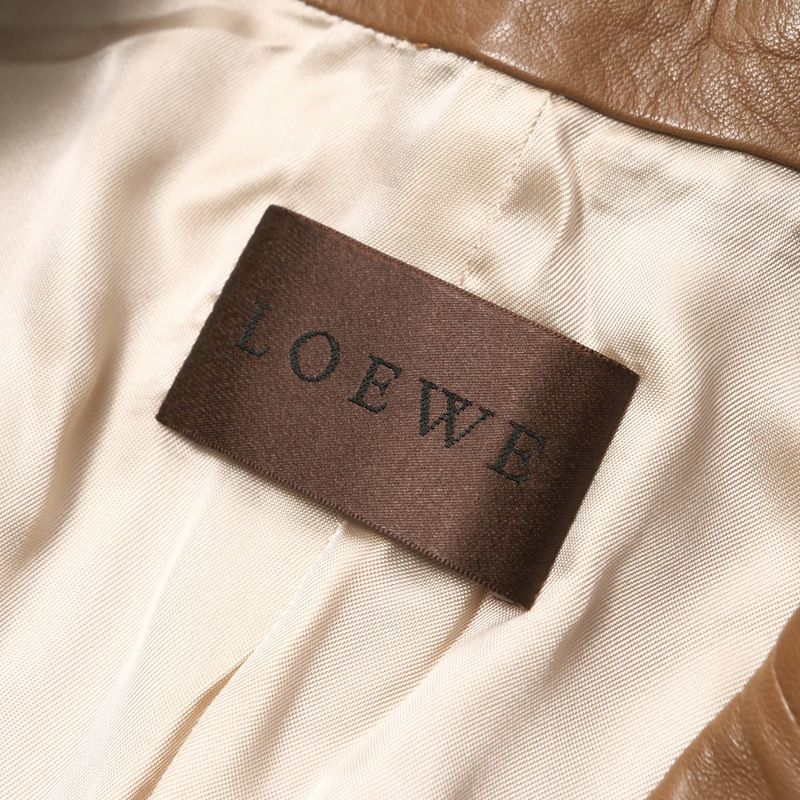 Loewe Tailored Jacket Size 40 Lamb Nappaleather Genuine Leather Jacket Buleather