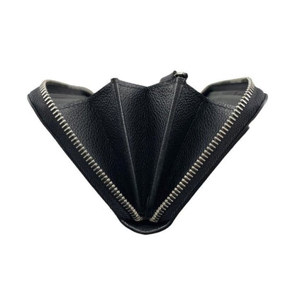 Louis Vuitton M62622 Zippy Lock Me Black Round Zipper Long Wallet Silver