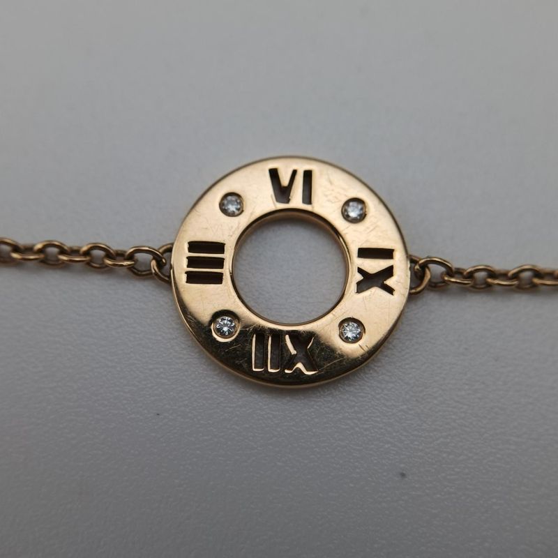 Tiffany Atlas Earrings De Gold Au750