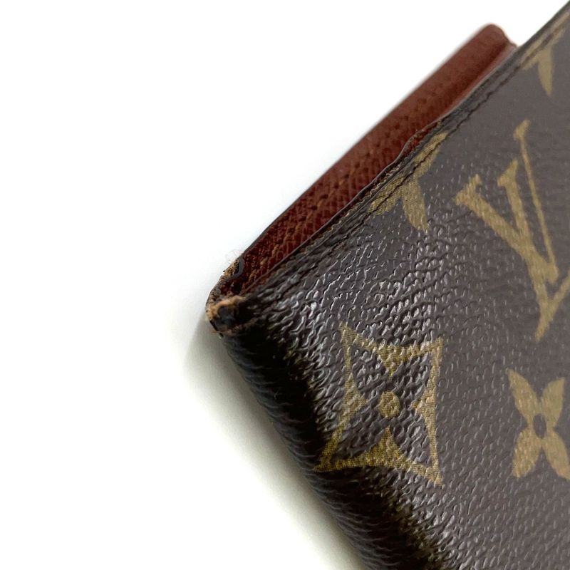 Louis Vuitton Trifold 2-fold Billfold Monogram PVC Brown Card Case M61731