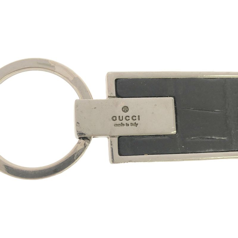 Gucci Key Holder Silver and Black