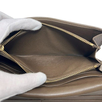 Loewe Bifold Long Wallet Beige Amazona Wallet Excellent Condition Leather