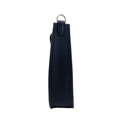 Hermes Shoulder Bag Evelyn TPM W Engraved Taurillon Clemence Noir Black Gold