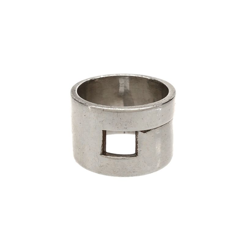 Gucci Square Cut Silver Ring Silver About Size 14