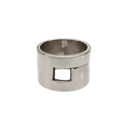 Gucci Square Cut Silver Ring Silver About Size 14