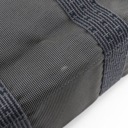 Hermes Yale Line Tote MM Nylon Canvas Gray Unisex Handbag