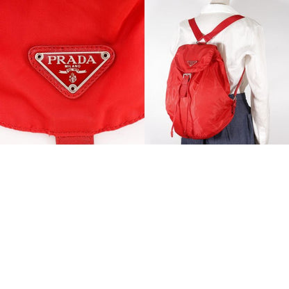 Prada Nylon Red Women's Backpack/daypack
