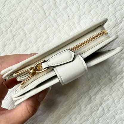 Prada Bifold Wallet Triangle Logo Plate Triangle Logo City Calf Tab 1ml018