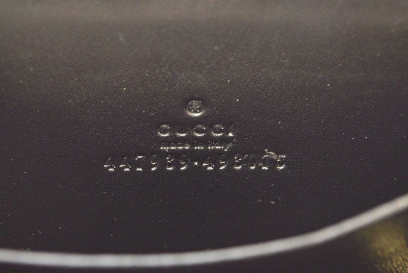 Gucci Coin Case Card Case Gucci Mini Wallet Coin Purse Guccissima 466492 Black