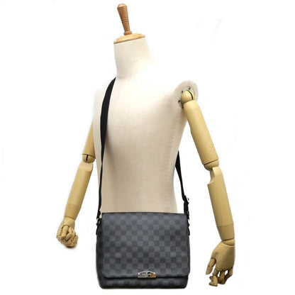 Louis Vuitton Damier Graphite District PM NV2 N40349 Shoulder Bag Black