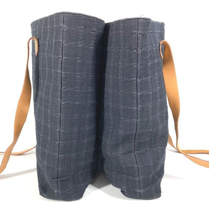 Hermes Shoulder Bag Amedava Cabas De Poche Cotton Navy