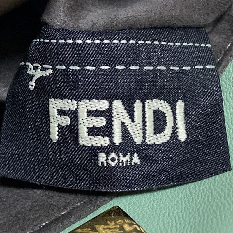 Fendi Handbag Micro Peekaboo 8m0355 Light Green Mini Bag Leather