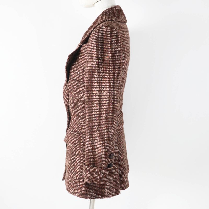 CHANEL Vintage 01A P18117 100% Wool With 100% Silk Lining Cocomer Cles With