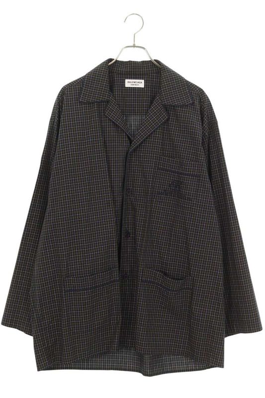 Balenciaga 659014 Tkm34 Oversized Pajama Long Sleeve Shirt Men 34
