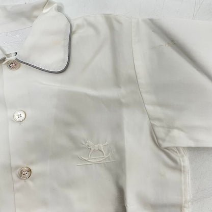 Hermes Kids Pajama Nightwear Set White With Box Size 2