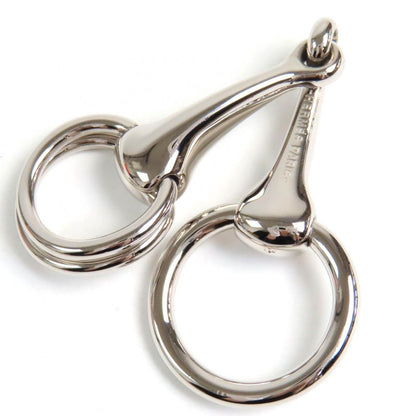 Hermes Horsebit Scarf Ring Silver With Box And Storage Bag Ladies