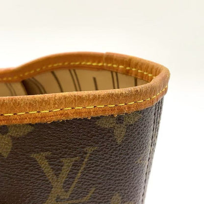 Louis Vuitton Neverfull MM Monogram Leather X PVC Brown Tote Bag Gold M40156