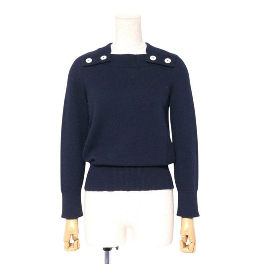 Hermes Knitwear Size 34 Total Cashmere Long Sleeve Knitted Sweater Serie