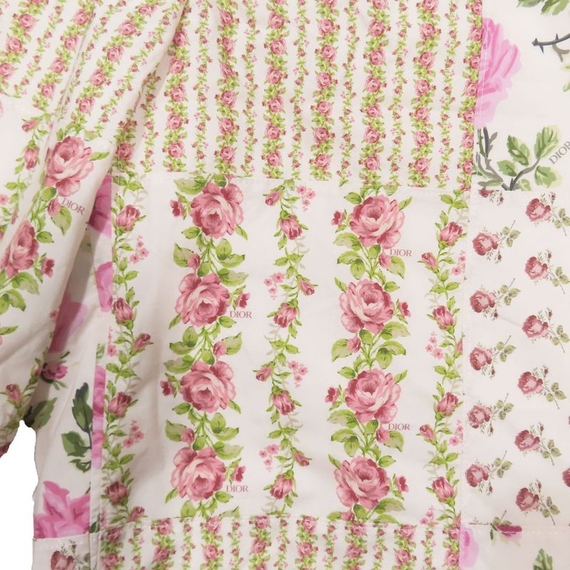 Unused 22AW DIOR Patchwork Short Half Pants Floral Rose Semi-wide 293c170b5680