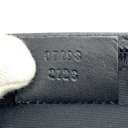 Gucci 07198 Pouch Accessory Pouch Handbag Black And Gray Denim GG Canvas Pouch