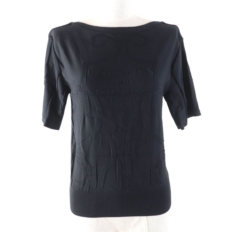 Hermes 21SS L Instrvction DV ROY Imperial Studies Silk-blend Short Sleeve Short