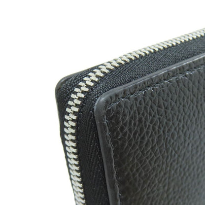 Balenciaga 655927 Round Zipper Long Wallet With Coin Purse Calf Women