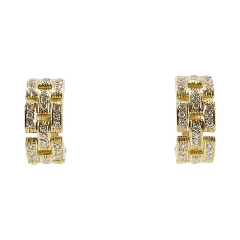 Cartier Maillon Panthère 3-row Pavé 18K Yellow Gold And Diamonds Ladies 13.6g