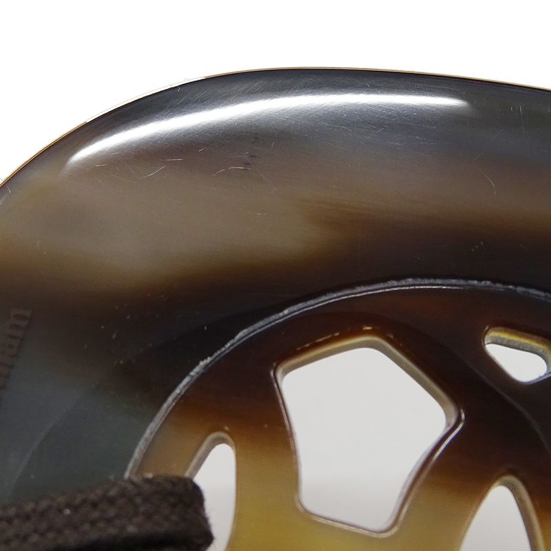 Hermes Necklace Lift GM Buffalo Horn Ladies Branded Pendant Buffalo Horn