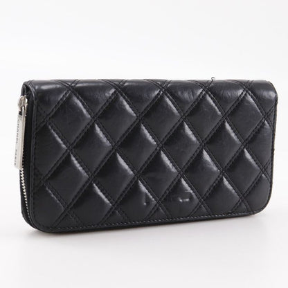 Chanel Paris New York Line Matelasse Lambskin Black Ladies Long Wallet