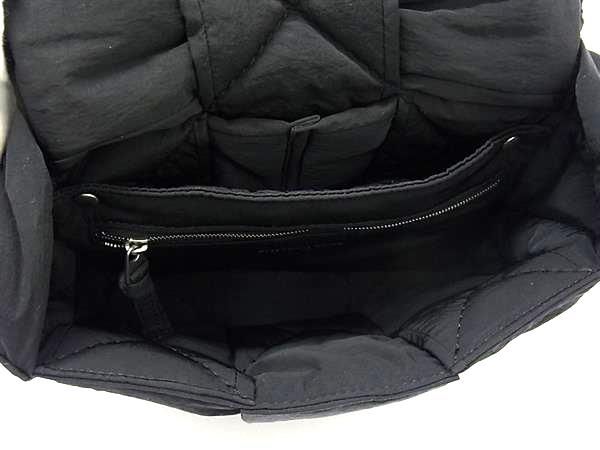 Bottega Veneta Maxi Intrecciato Nylon Cross Body Shoulder Bag Black Ff8842
