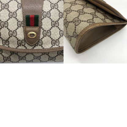Gucci 89-01-030 Second Bag Clutch Bag Pouch Sherry Line GG Supreme Beige Ladies