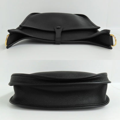 Hermes Evelyne 3 PM Black Taurillon Clemence Gold Hardware Y Engraved