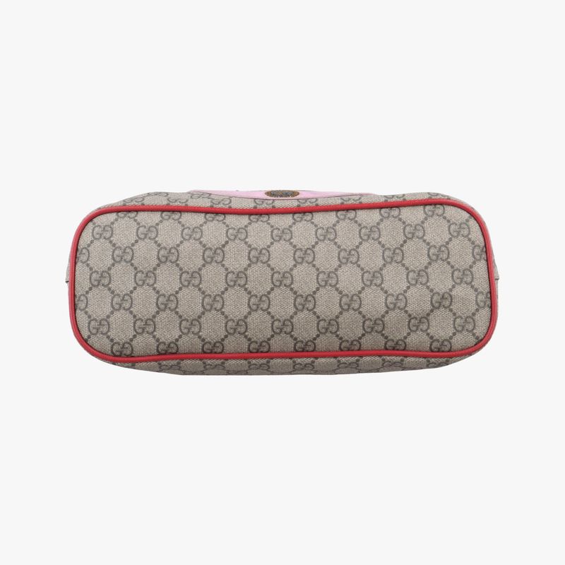 Guccigg Supreme Bosco Patch Beige And Multicolor PVC Coated Canvas 473887