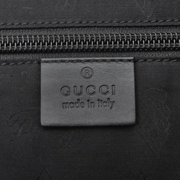 Gucci Shoulder Bag GG Imprime Shoulder Bag PVC Black Silver Hardware Black