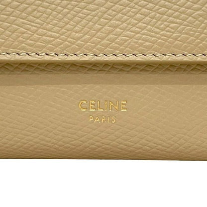 Celine Trifold Wallet Small Trifold Beige