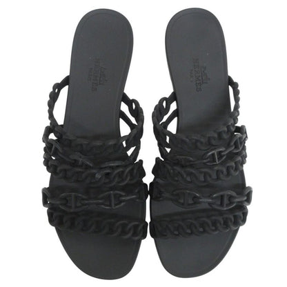 Good Hermes Chaine D'ancre Rivage Rubber Sandals 36 23cm (9.06in) Equivalent